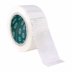 Cross Weave Clear Polypropylene Filament Tape - 50mm x 50m