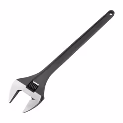 Adjustable Spanner, Steel, 24in./600mm Length, 70mm Jaw Capacity