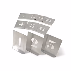 70mm (Set of 10) Steel Stencil Figures