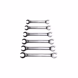 Metric Flare Nut Spanner Set, 6 - 22mm, Set of 6