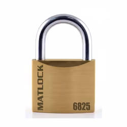 Slimline Brass Key Padlock - 25mm