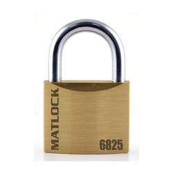 Slimline Brass Key Padlock - 25mm