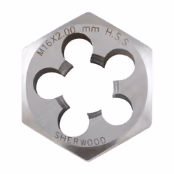 16X2.00MM HSS Hexagon Die Nut