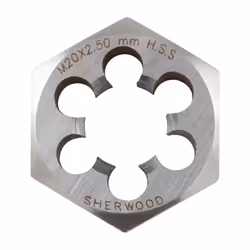 20X2.50MM HSS Hexagon Die Nut