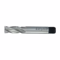 6.00MM HSS-Co 8% Threaded Shank Multi Flute End Mills - Uncoated