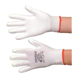 Tufflite Palm-side Coated White Gloves - Size 7