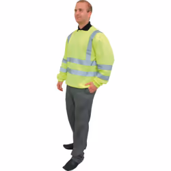 TUFFSAFE TFF9624742C, Shirt, Man, Yellow, L, Polyester, EN ISO 20471:2013 Class 2
