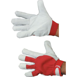 TUFFSAFE TFF-961-4800A protective handwear Protective mittens Red, White Cotton, Leather 1 pc(s)