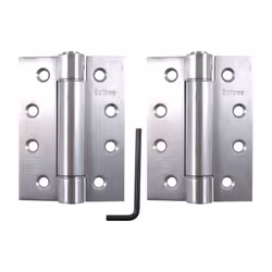 102 x 76 x 3mm Single Action Spring Hinges (Pair) SSS