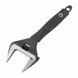 Wide Jaw Adjustable Spanner, Steel, 12in./300mm Length, 60mm Jaw Capacity