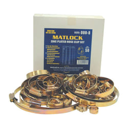 Assorted Zinc Plated Hose Clips (Pk-100)