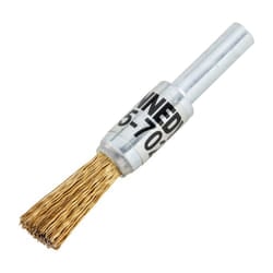 12MM 30SWG Flat End De-carb Brass Coated Brush