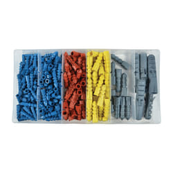 220 Piece Wall Anchor Assortment 6 Sizes Kit