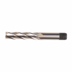 10MM HSS-Co 5% Threaded Shank Multi Flute Long Series End Mills
