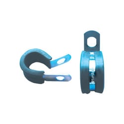 4MM Zinc Plated P-Clips Rubber Lined