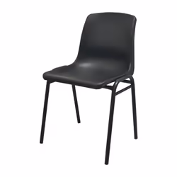 Polypropylene H/D Stacking Chair Black