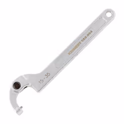 Adjustable C Spanner, Chrome Vanadium Steel, 205mm Length, 15-35mm Jaw Capacity
