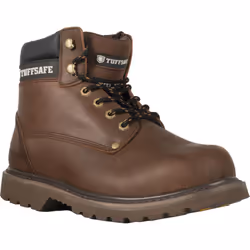 TUFFSAFE TFF-963-8576K, Unisex, Adult, Safety boots, Black, Brown, No pattern, Lace-up closure