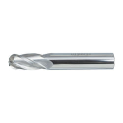 1/4" Carbide Micrograin 4 Flute Plain Shank Ball Nosed Slot Drills - Regular Series