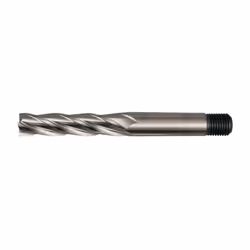3/8" HSS Threaded Shank Multi Flute Long Series End Mills