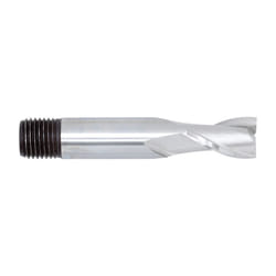 3/32" HSS 2 Flute Threaded Shank Short Series Slot Drill