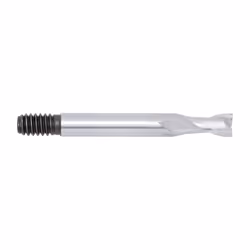 1/4" HSS 2 Flute Threaded Shank Short Series Slot Drill