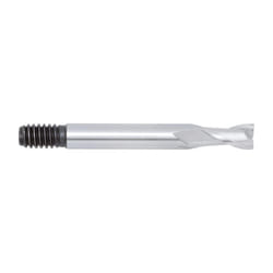 1/4" HSS 2 Flute Threaded Shank Short Series Slot Drill