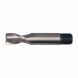 3/8" HSS-Co 5% 2 Flute Threaded Shank Short Series Slot Drill