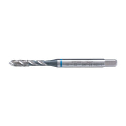 1/4"X28 UNF HSS-EV Blue Ring Spiral Flute Tap - Bright Finish - DIN 374
