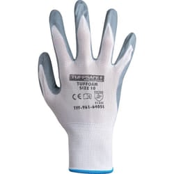 TUFFSAFE TFF-961-6402B protective handwear Protective mittens Grey, White Nitrile foam, Nylon 1 pc(s)