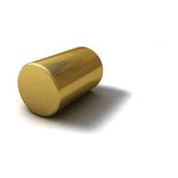 25mm x 500mm Brass Round Bar CW614N/CZ121- 1 Piece