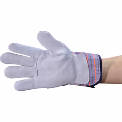 TUFFSAFE TFF-961-6520K protective handwear Protective mittens Blue, Grey Cotton, Leather, Polyvinyl chloride (PVC) 1 pc(s)
