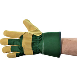 TUFFSAFE TFF-961-6570K protective handwear Protective mittens Green, Yellow Cotton, Leather 1 pc(s)