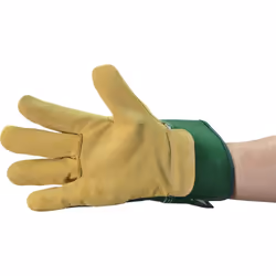 TUFFSAFE TFF-961-6570K protective handwear Protective mittens Green, Yellow Cotton, Leather 1 pc(s)
