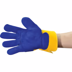 TUFFSAFE TFF-961-6580K, Protective mittens, Blue, Yellow, one size, Adult, Adult, No pattern