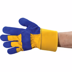 TUFFSAFE TFF-961-6580K protective handwear Protective mittens Blue, Yellow Cotton, Leather 1 pc(s)