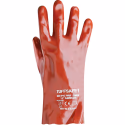 TUFFSAFE TFF9611388K protective handwear Protective mittens Red Polyvinyl chloride (PVC) 1 pc(s)