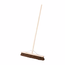 24" Bassine Broom comes with 1.1/8" x 48" Stale