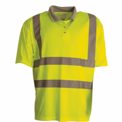 TUFFSAFE TFF-962-7436N, Shirt, Any gender, Grey, Yellow, XL, Clothing button, Polyester