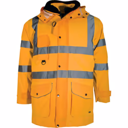 TUFFSAFE TFF-962-8016D, Jacket, Orange, XL, Zipper, Polyester, Directive 89/686/EEC EN343 Class 3/3 EN ISO 20471:2013 Class 3 ...