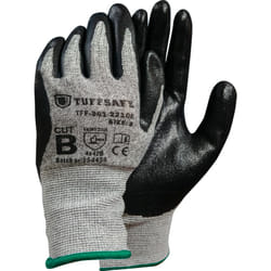 TUFFSAFE TFF-961-2210G protective handwear Protective mittens Black Cotton, Nitril 1 pc(s)
