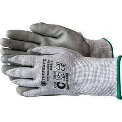TUFFSAFE TFF-961-2219E protective handwear Protective mittens Black, Grey Cotton, Polyurethane 1 pc(s)