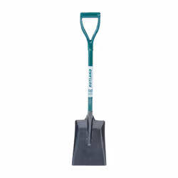Square Mouth Shovel, Carbon Steel, Metal Shaft