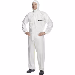 TUFFSAFE TFF-962-8239A, White, S, Unisex, Long sleeve, Zipper, EN1073-2 EN1149-5 CE