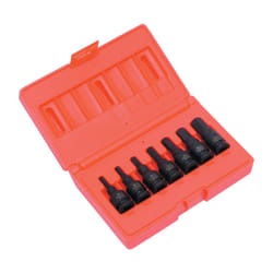 Hex Driver Impact Socket Set 3/8"Sq. DR 7 Piece