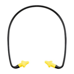 Banded Earplugs Yellow on Black Band 21DB
