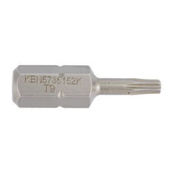 TX9 TORX Screwdriver Bit 1/4" Hex STD