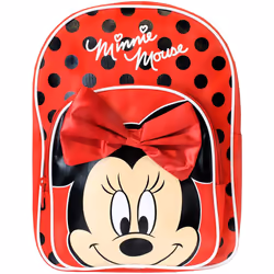 Disney Girls Minnie Mouse Backpack with Bow Multicoloured