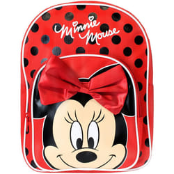Disney Girls Minnie Mouse Backpack with Bow Multicoloured