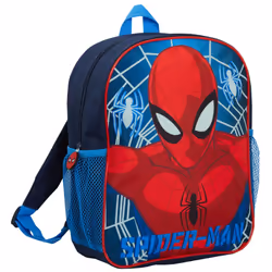 Glow In The Dark Marvel Spiderman Backpack Travel School Rucksack Boys Lunch Bag - One Size